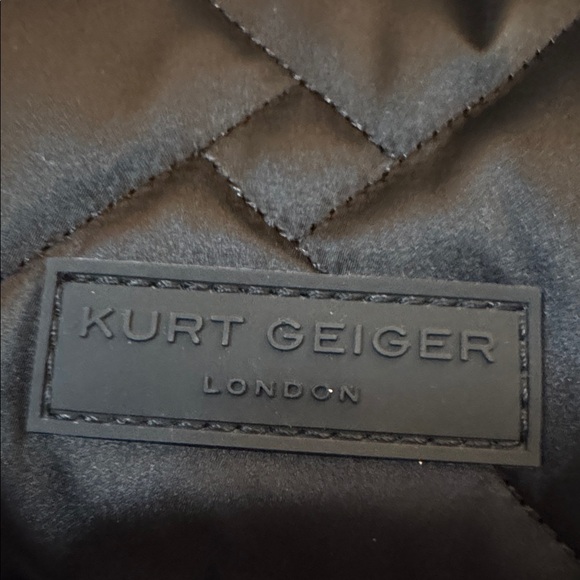 Kurt Geiger Black Quilted Shoulder Bag With Dust Bag - Picture 5 of 9